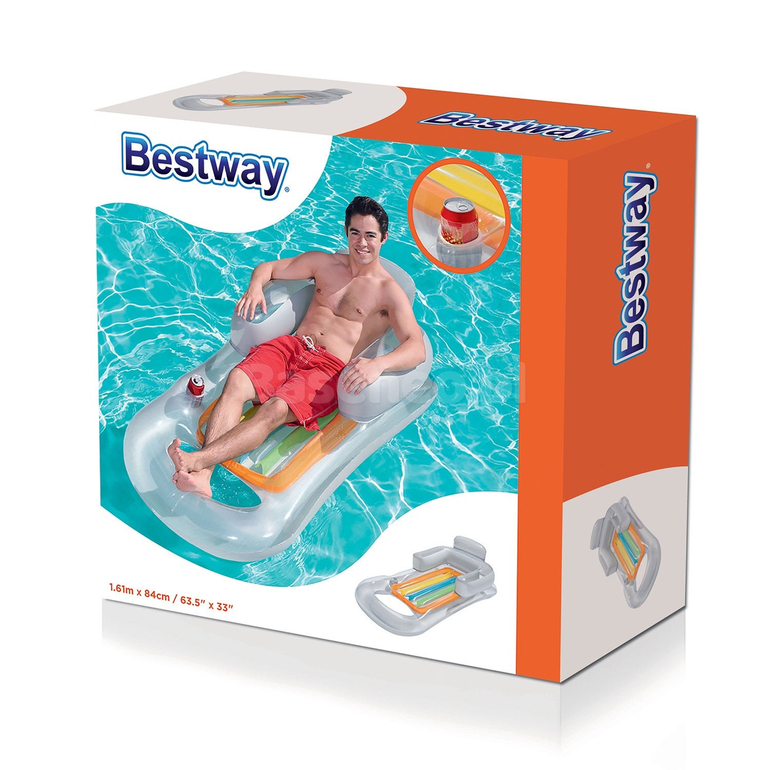 Nafukovací matrac, kreslo, ležadlo 161 x 84 cm Bestway 43028 – Obrázok 4