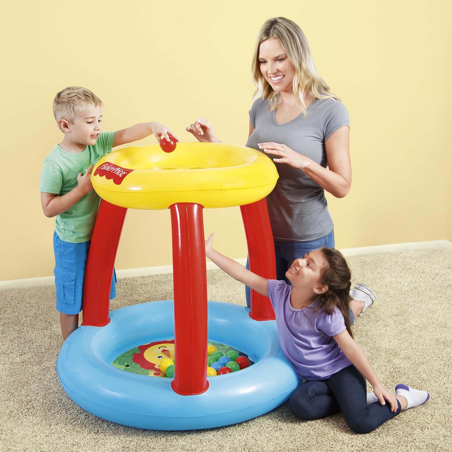 Fisher Price Detská ohrádka + loptičky Bestway 93541 – Obrázok 2