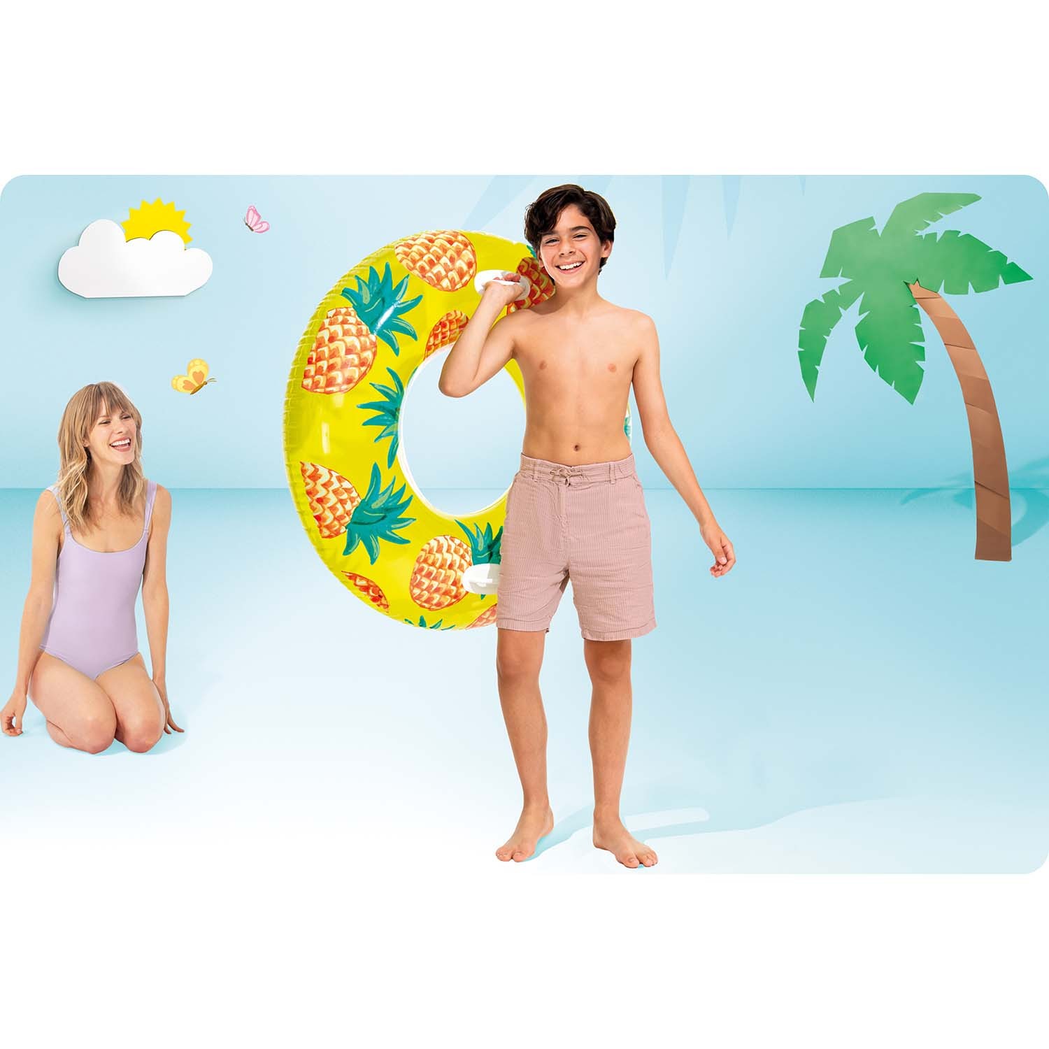 Plávací kruh Ananás 107 cm INTEX 56261 – Obrázok 2