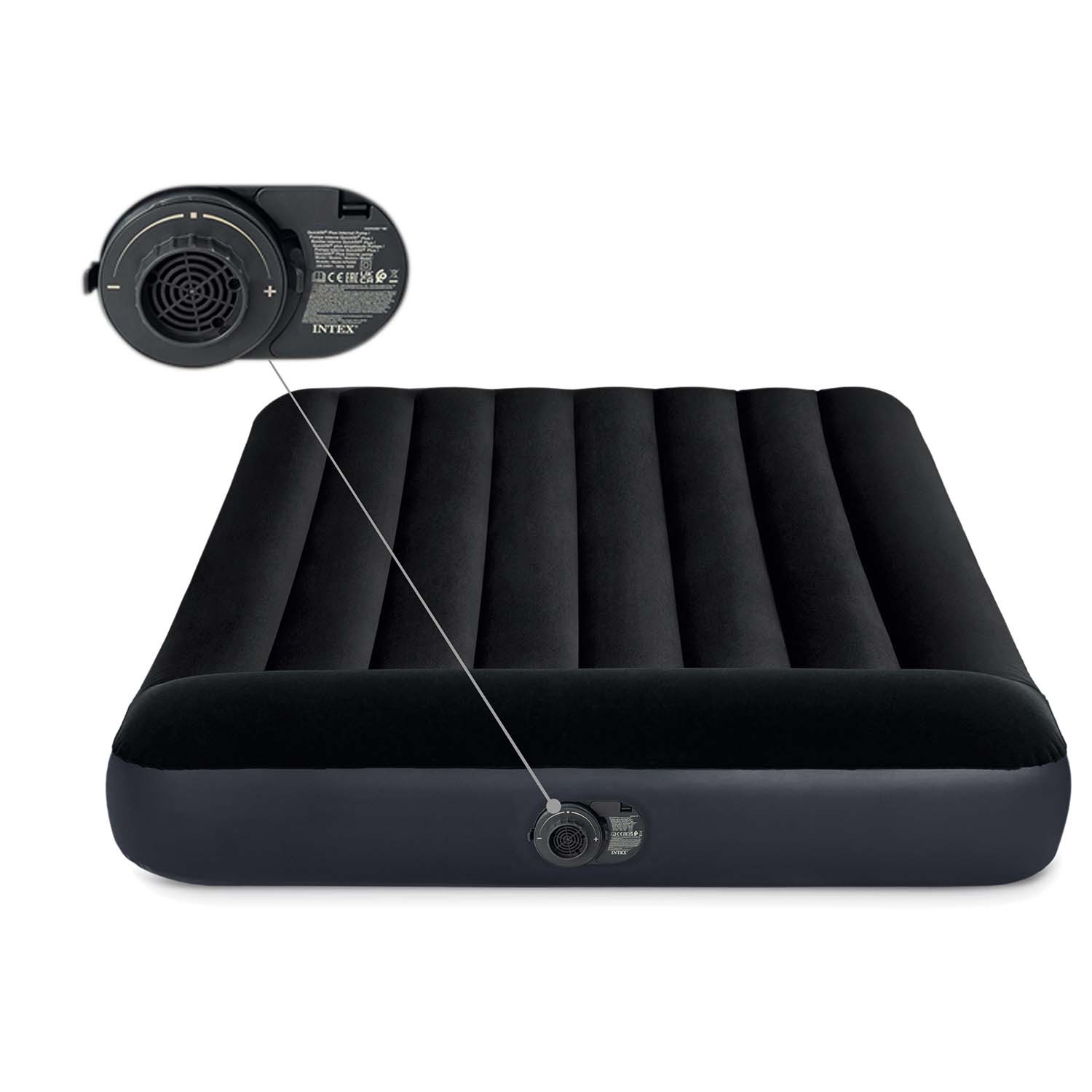 Nafukovací matrac 191x137x25 cm so vstavanou elektrickou pumpou INTEX 64148 – Obrázok 2