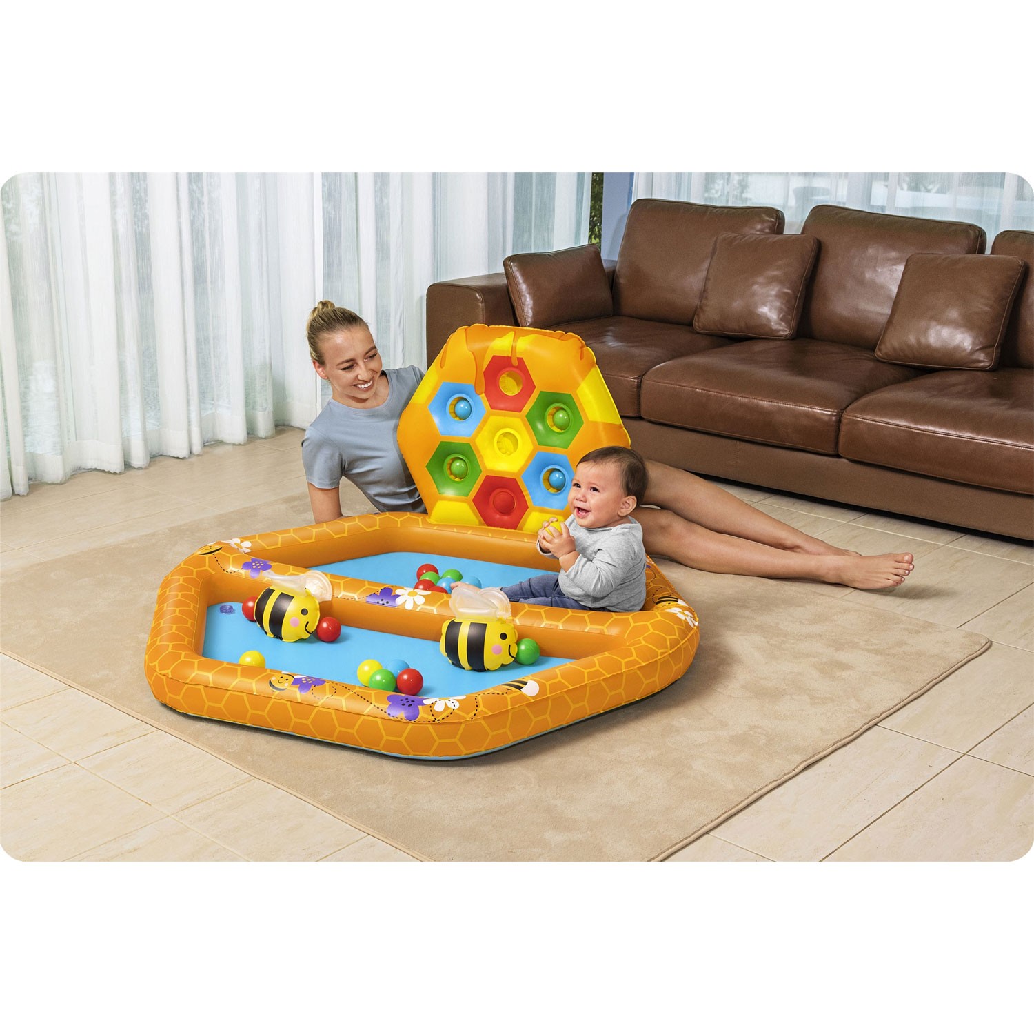 Nafukovacie ihrisko Včely 127 x 119 x 61 cm Bestway 52639 – Obrázok 4
