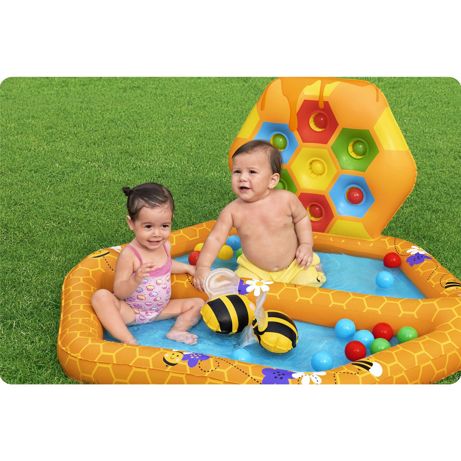 Nafukovacie ihrisko Včely 127 x 119 x 61 cm Bestway 52639 – Obrázok 2