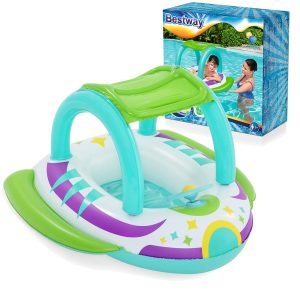 Plážový plavecký pontón so strechou 107 x 112 cm Bestway 34149