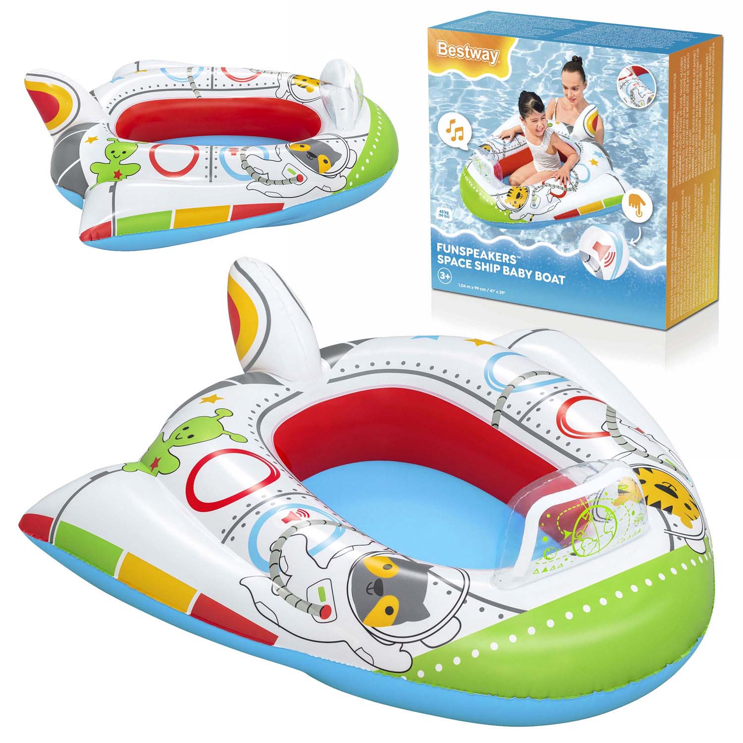 Nafukovací čln Spaceship Beach 104 x 99 cm Bestway 34178