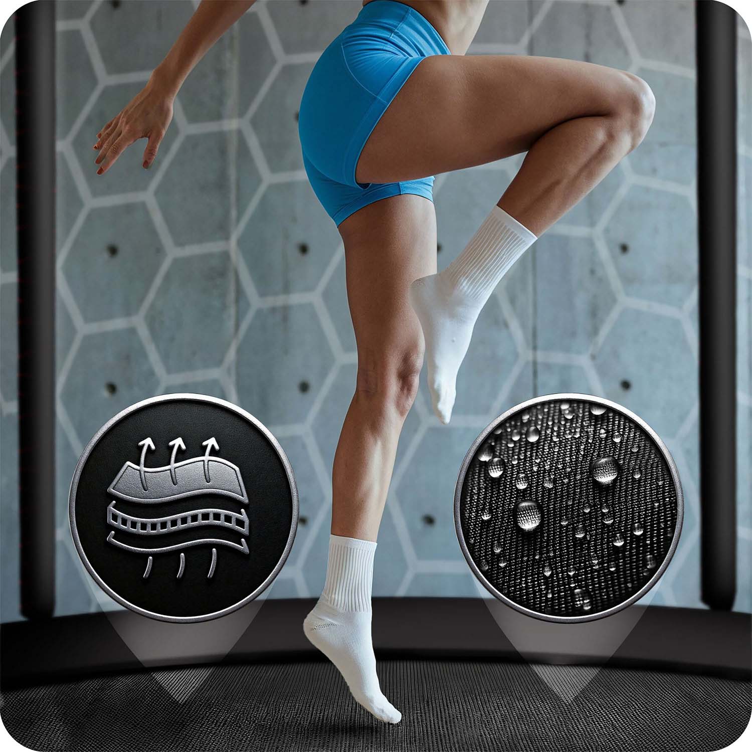 Záhradná trampolína Neo-Sport s dĺžkou 465 cm a vnútornou sieťou – Obrázok 6