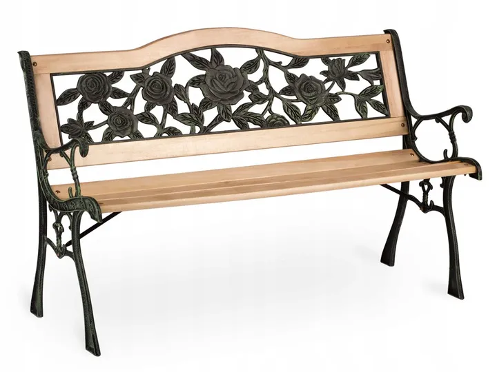 Parková lavička s operadlom 123,5 x 74 x 48 cm Gardi Rose Sofotel – Obrázok 5