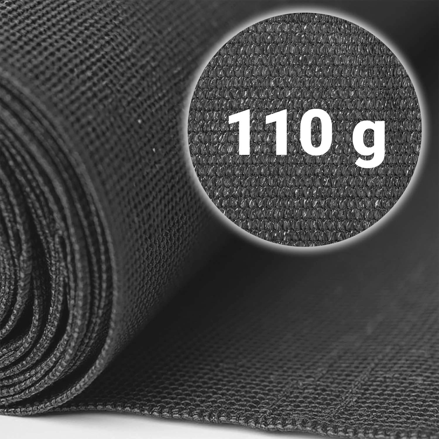 Tieniaca sieť 1,5x25m 110g/m2 + 50 svoriek sivá – Obrázok 3