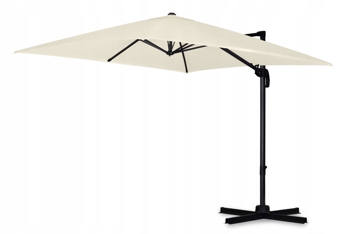 Skladací záhradný slnečník, 8 segmentov, 420 cm, s krytom, Plonos PL-883 – Obrázok 10