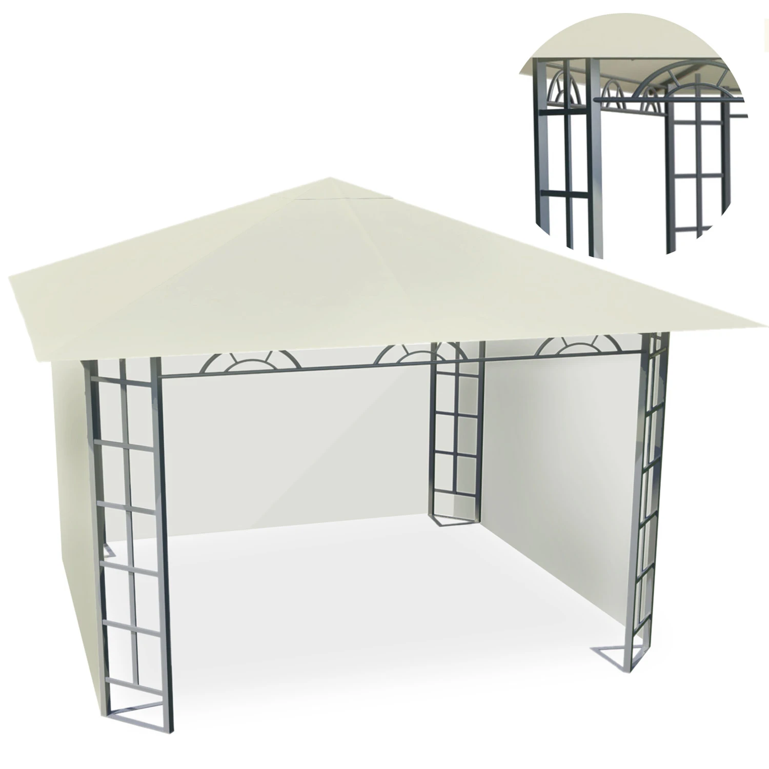 Záhradný pavilón 3x3m 4934 béžový