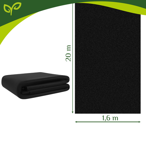 Čierna agrotextília 1,6x20m 50g/m2 Gardlov – Obrázok 5