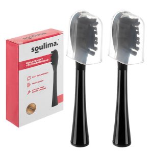 Čierna hlavica zubnej kefky 2 ks Soulima 26932