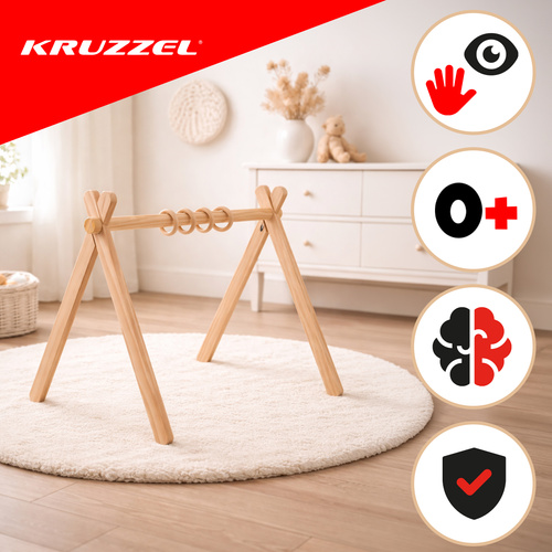 Drevený vzdelávací stojan Kruzzel pre deti – Obrázok 6