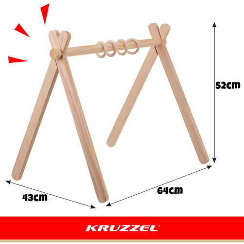 Drevený vzdelávací stojan Kruzzel pre deti – Obrázok 5