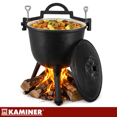 Liatinový smaltovaný kotol Kaminer 8L – Obrázok 5