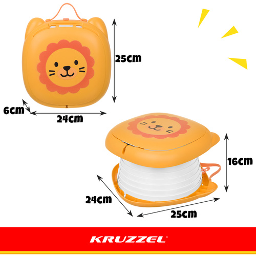 Prenosný/cestovný nočník - lev Kruzzel – Obrázok 5