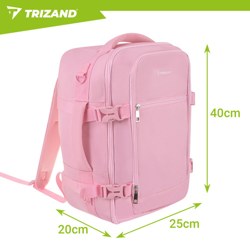 Turistický batoh 40x25x20cm ružový Trizand – Obrázok 3