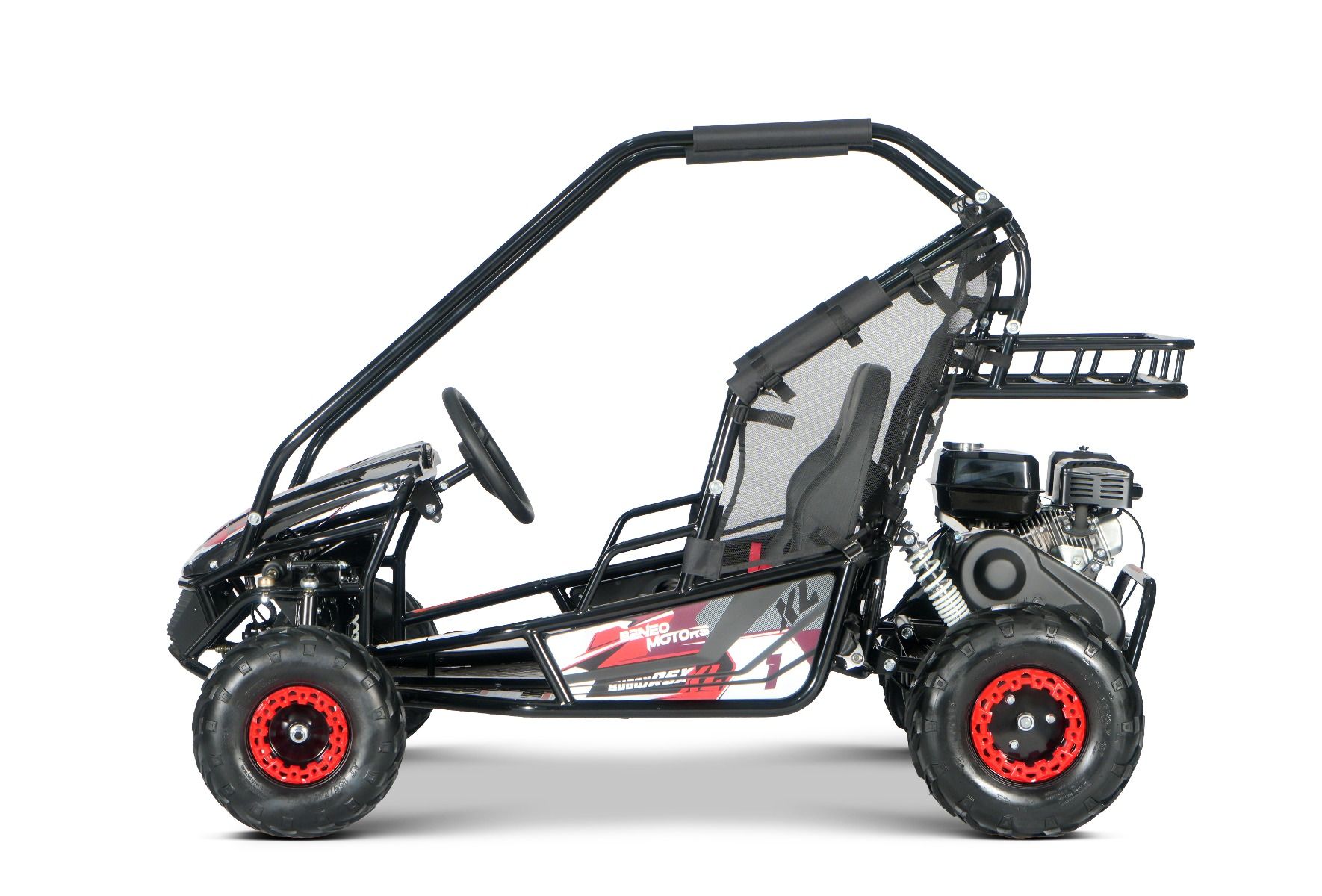 Benzínová bugina pre deti Beneo Motors BUGGY RSX XL červená - 212cm3 – Obrázok 6