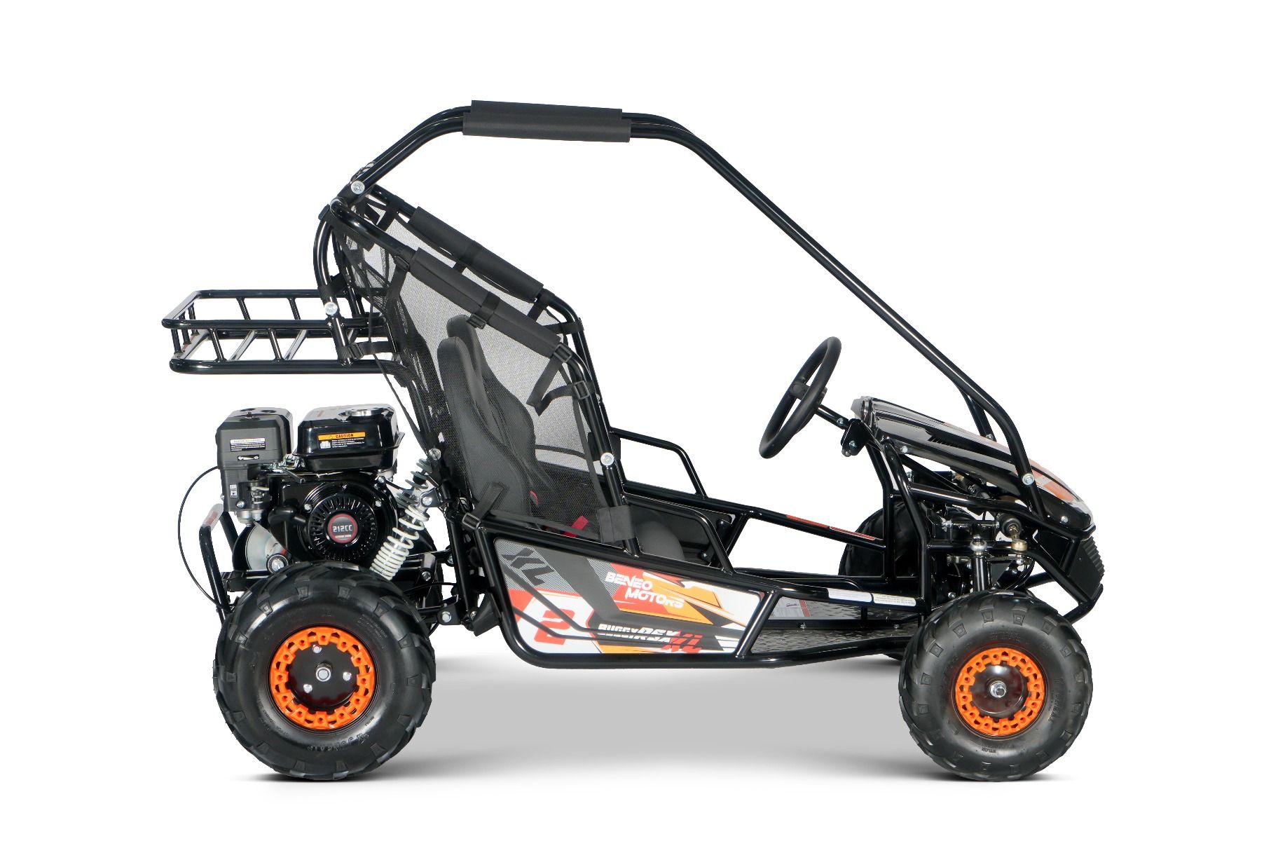 Benzínová bugina pre deti Beneo Motors BUGGY RSX XL oranžová - 212cm3 – Obrázok 10