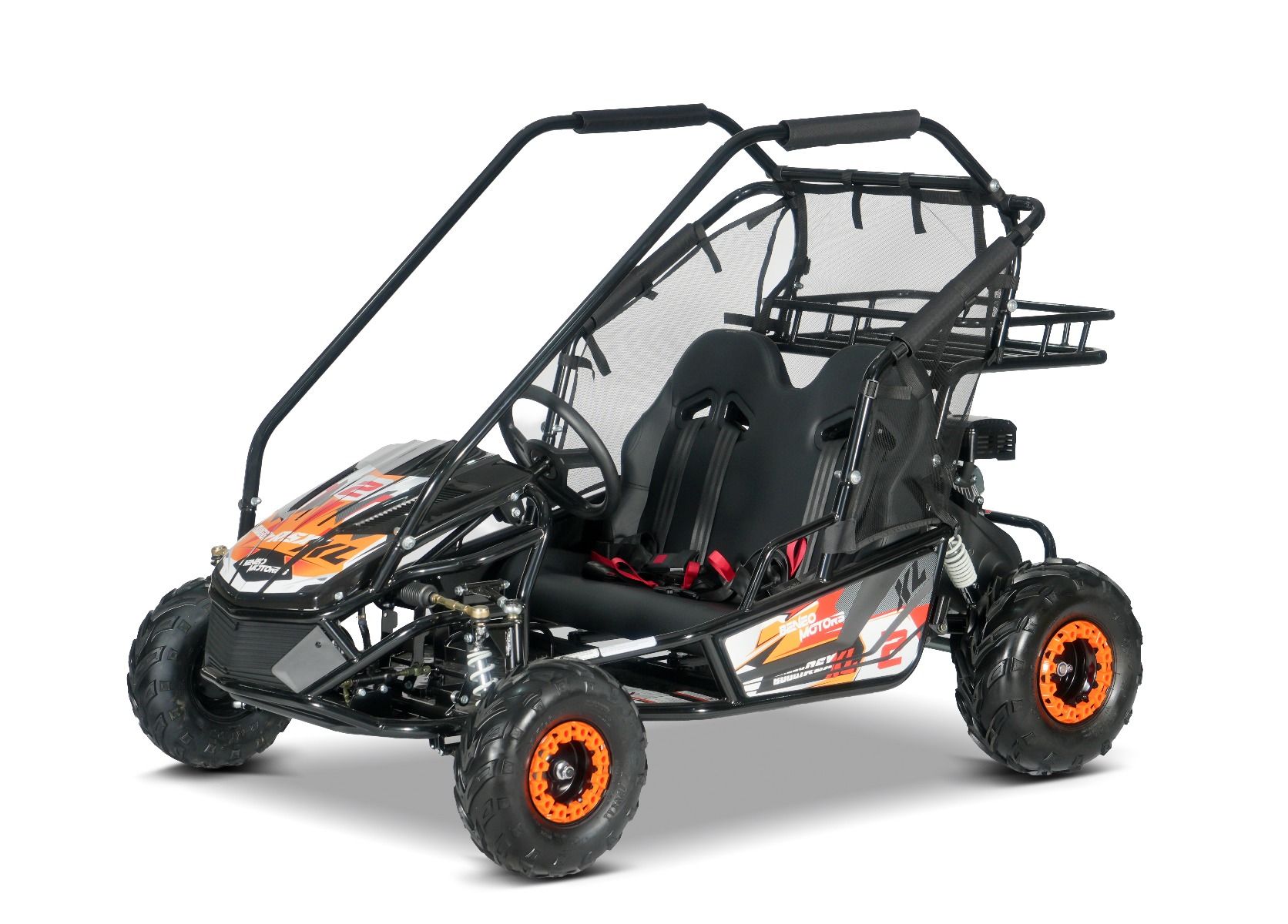 Benzínová bugina pre deti Beneo Motors BUGGY RSX XL oranžová - 212cm3 – Obrázok 5