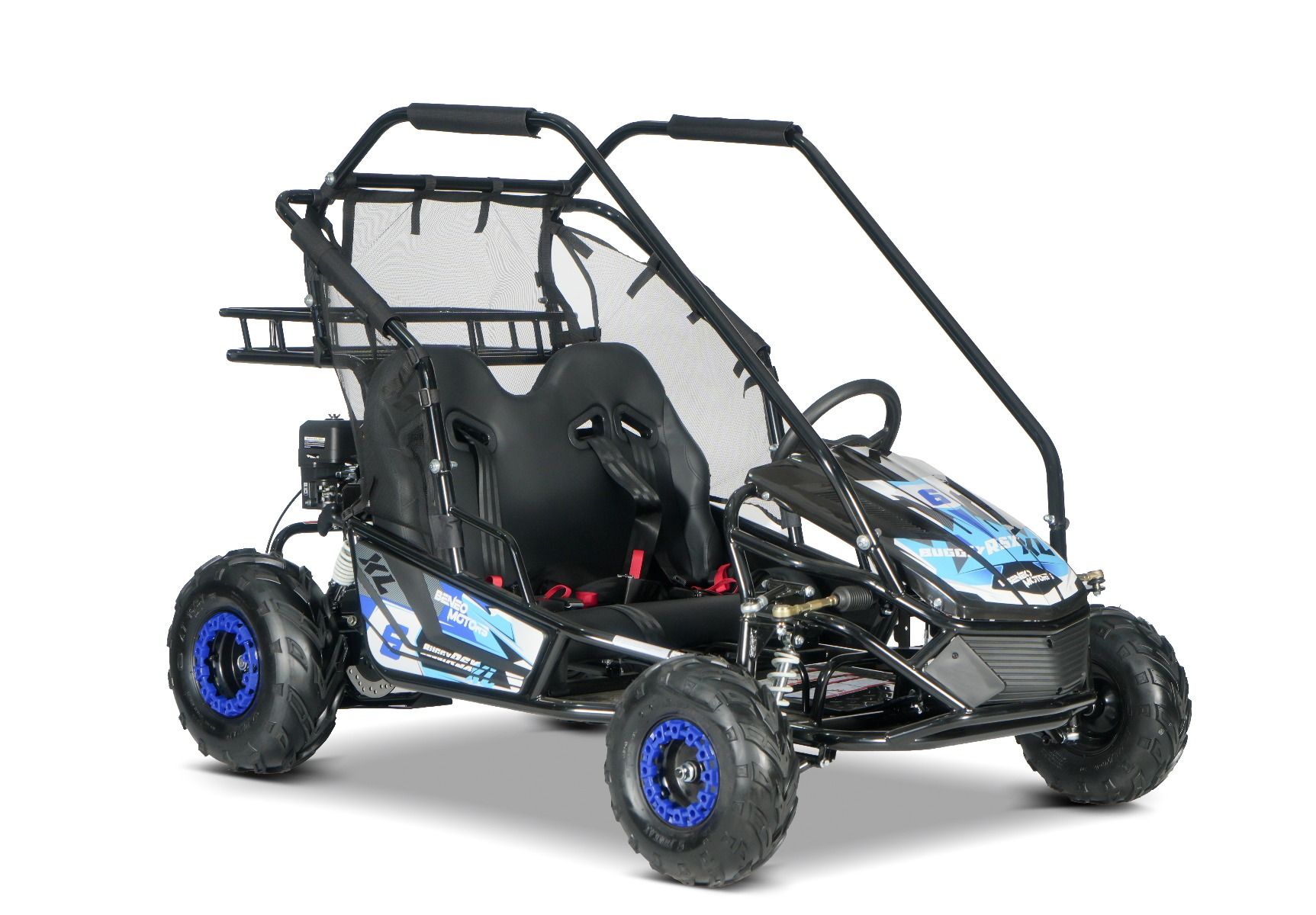 Benzínová bugina pre deti Beneo Motors BUGGY RSX XL modrá - 212cm3