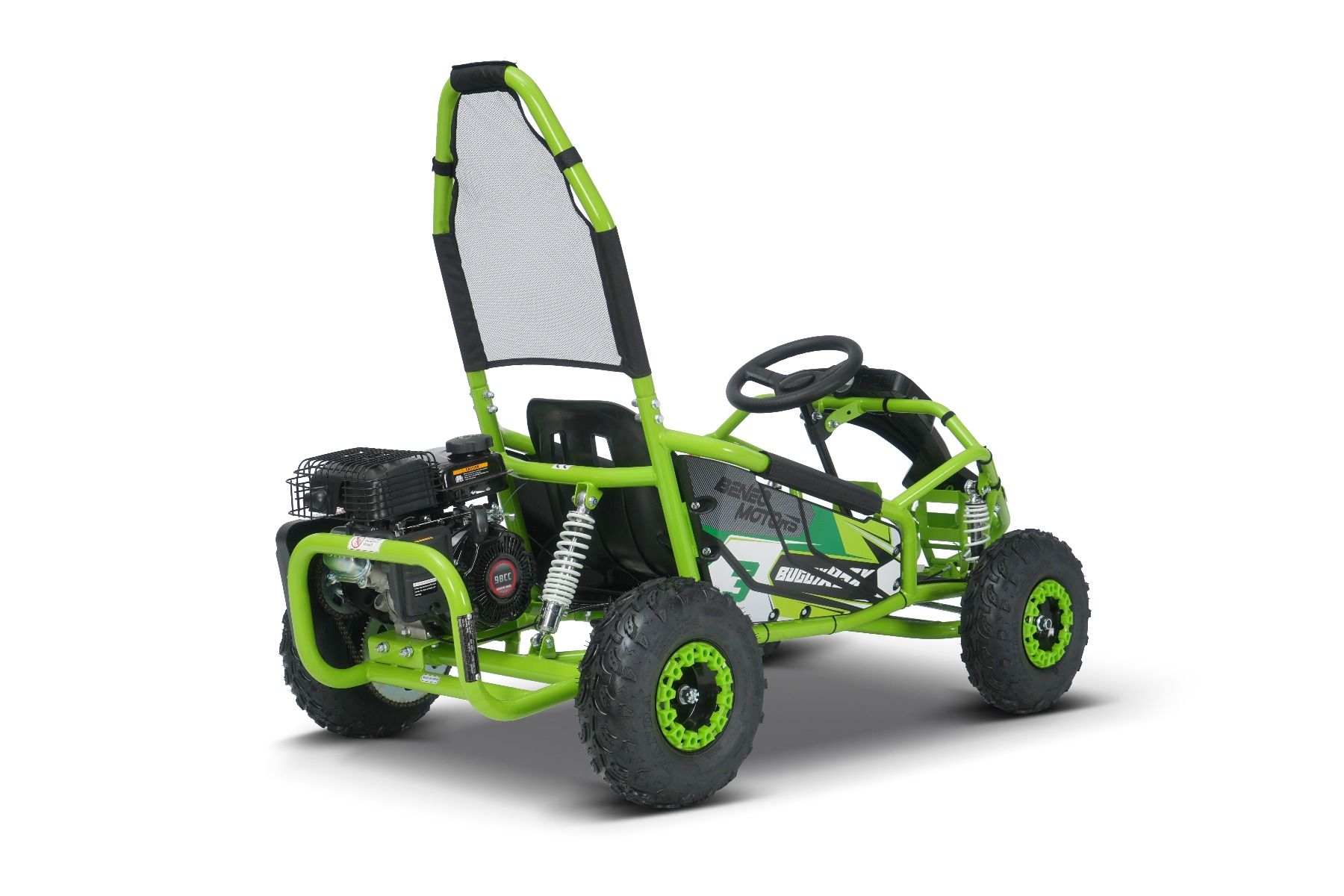 Benzínová bugina pre deti Beneo Motors BUGGY RSX zelená - 98cm3 – Obrázok 3