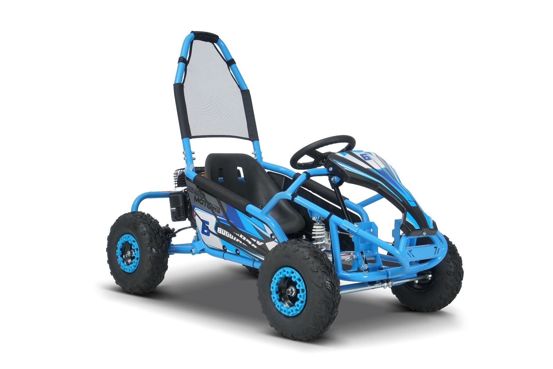 Benzínová bugina pre deti Beneo Motors BUGGY RSX modrá - 98cm3