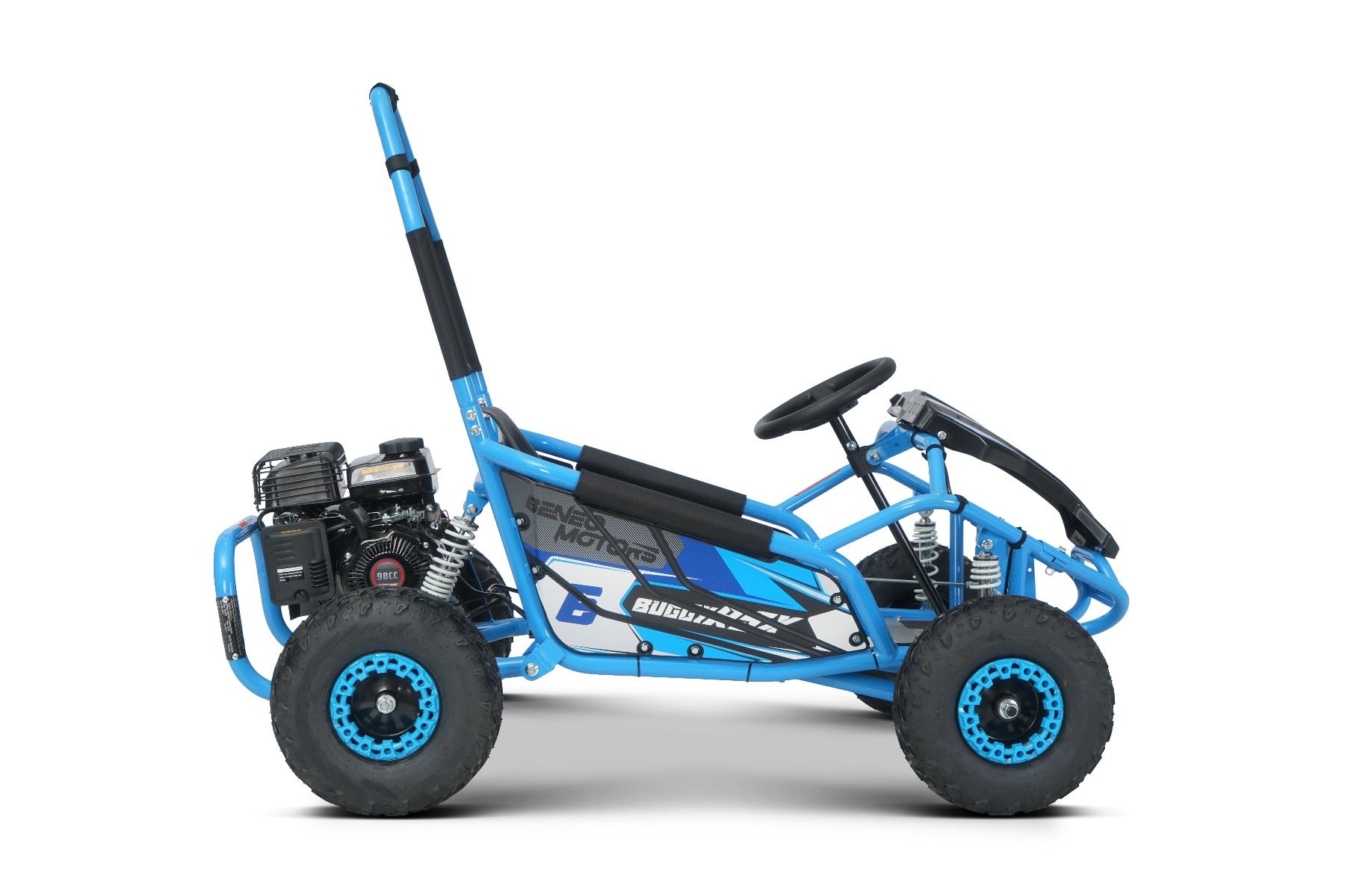 Benzínová bugina pre deti Beneo Motors BUGGY RSX modrá - 98cm3 – Obrázok 9