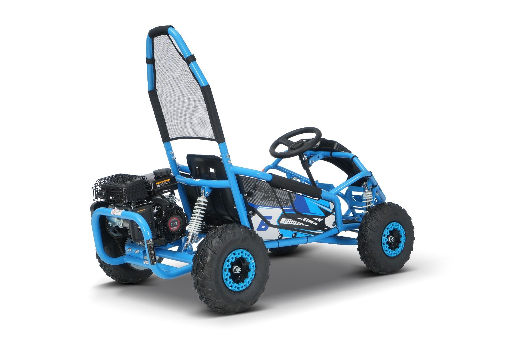 Benzínová bugina pre deti Beneo Motors BUGGY RSX modrá - 98cm3 – Obrázok 3