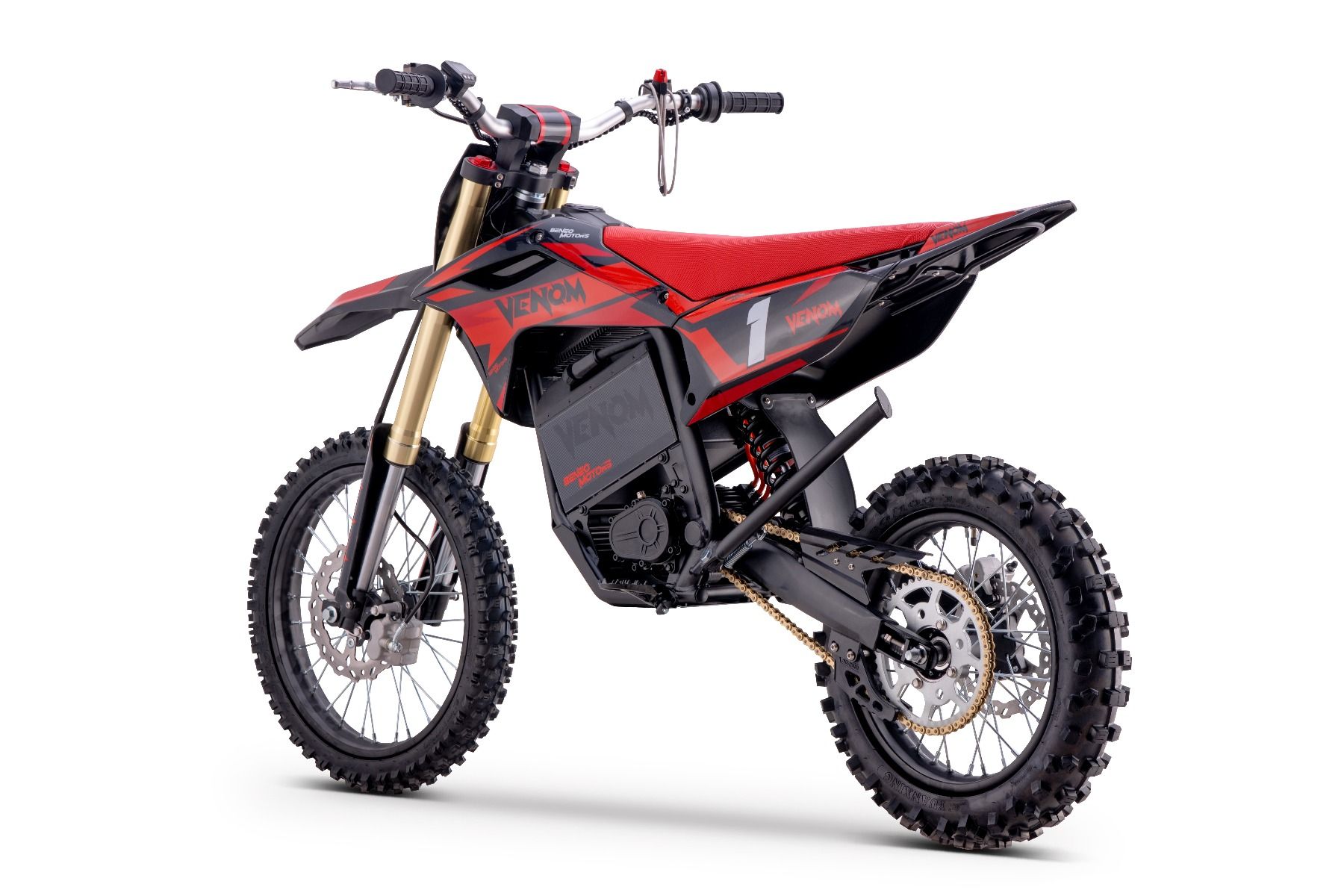 Elektrický Motocross Beneo Motors Venom červený - 6500W – Obrázok 6