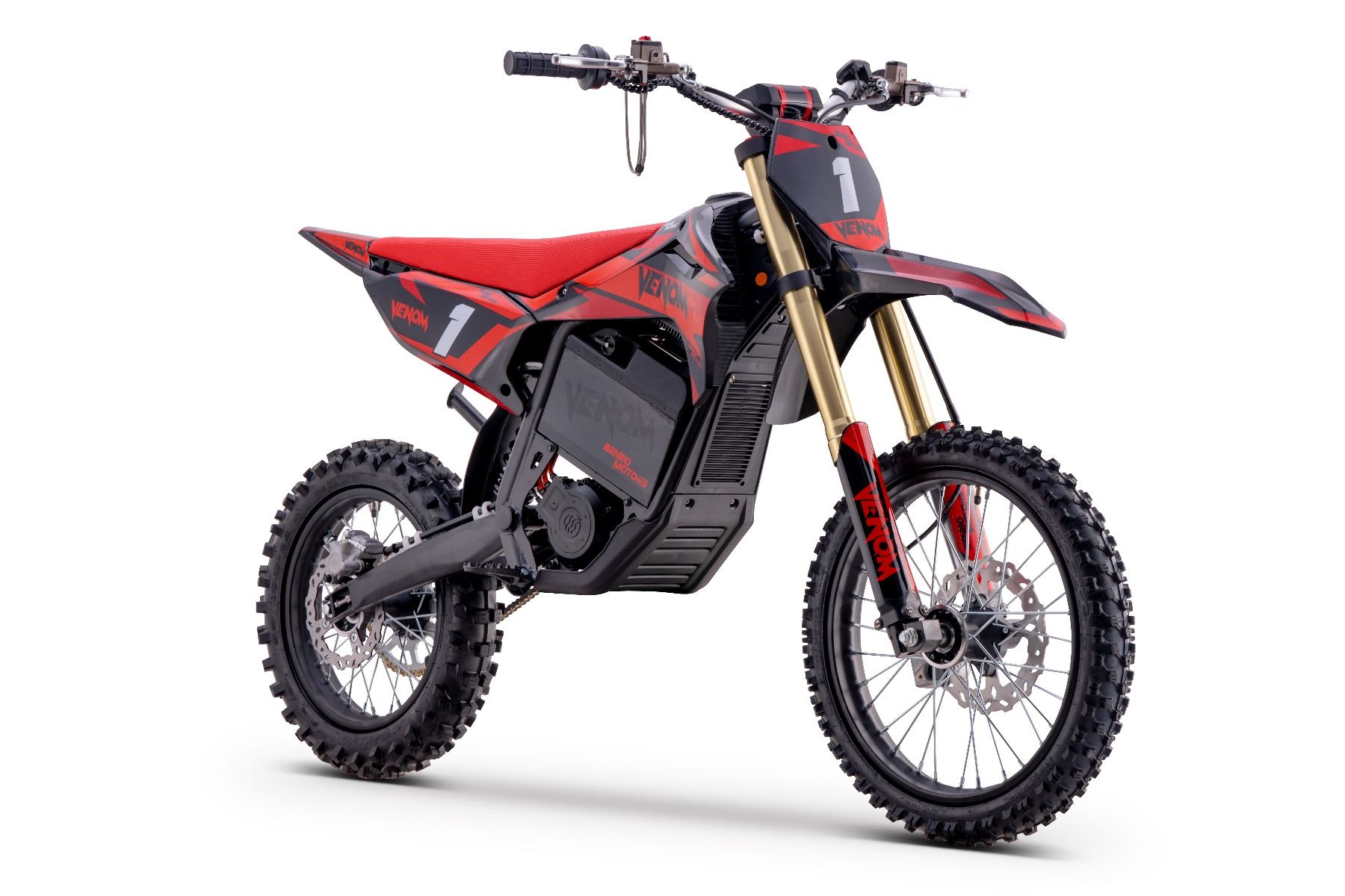 Elektrický Motocross Beneo Motors Venom červený - 6500W