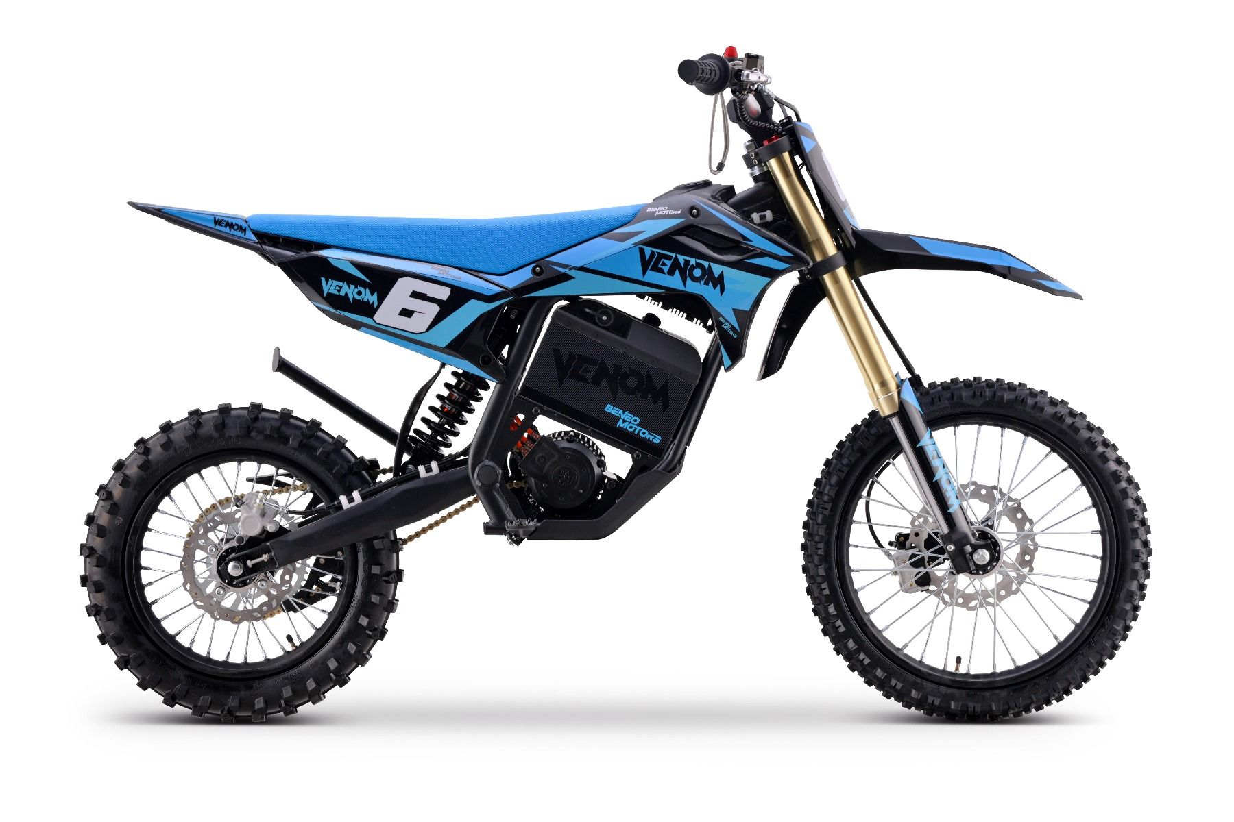 Elektrický Motocross Beneo Motors Venom modrý - 6500W – Obrázok 6