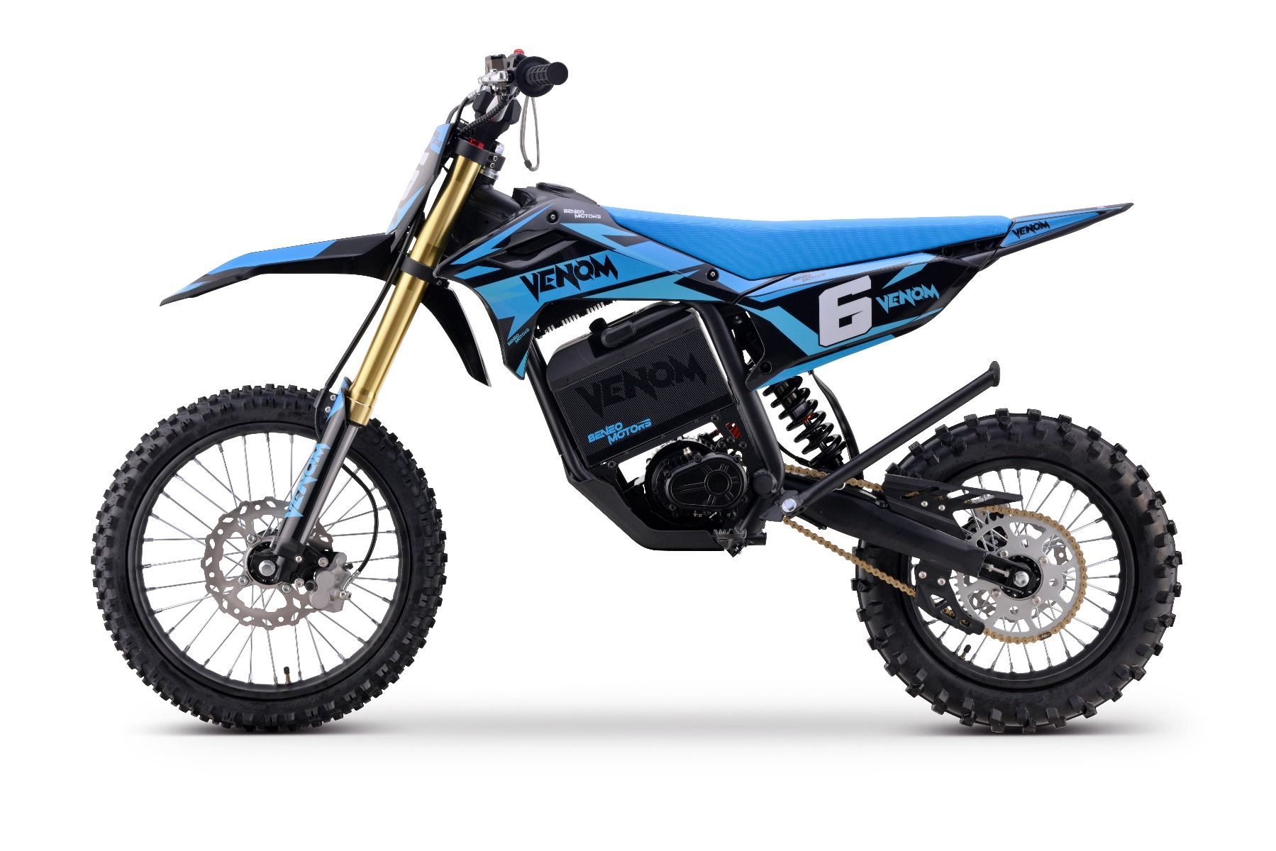 Elektrický Motocross Beneo Motors Venom modrý - 6500W – Obrázok 7
