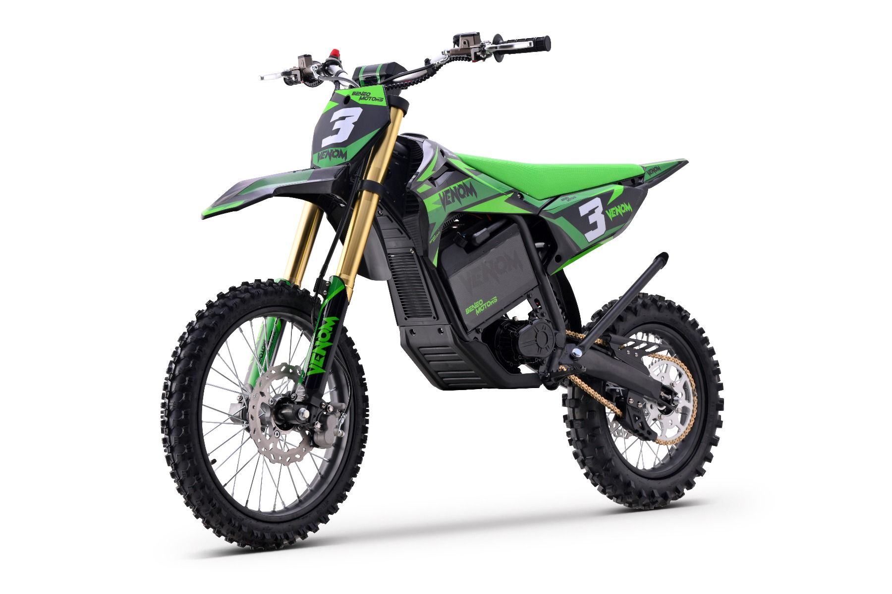 Elektrický Motocross Beneo Motors Venom zelený - 6500W – Obrázok 2