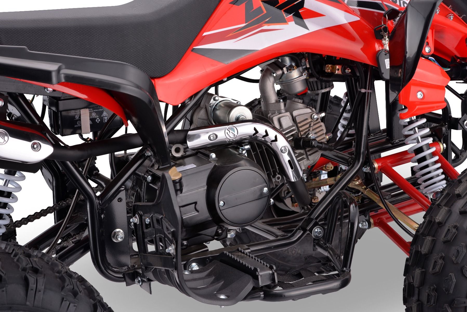 Benzínová štvorkolka pre deti Beneo Motors ZXT červená - 125cm3 – Obrázok 9