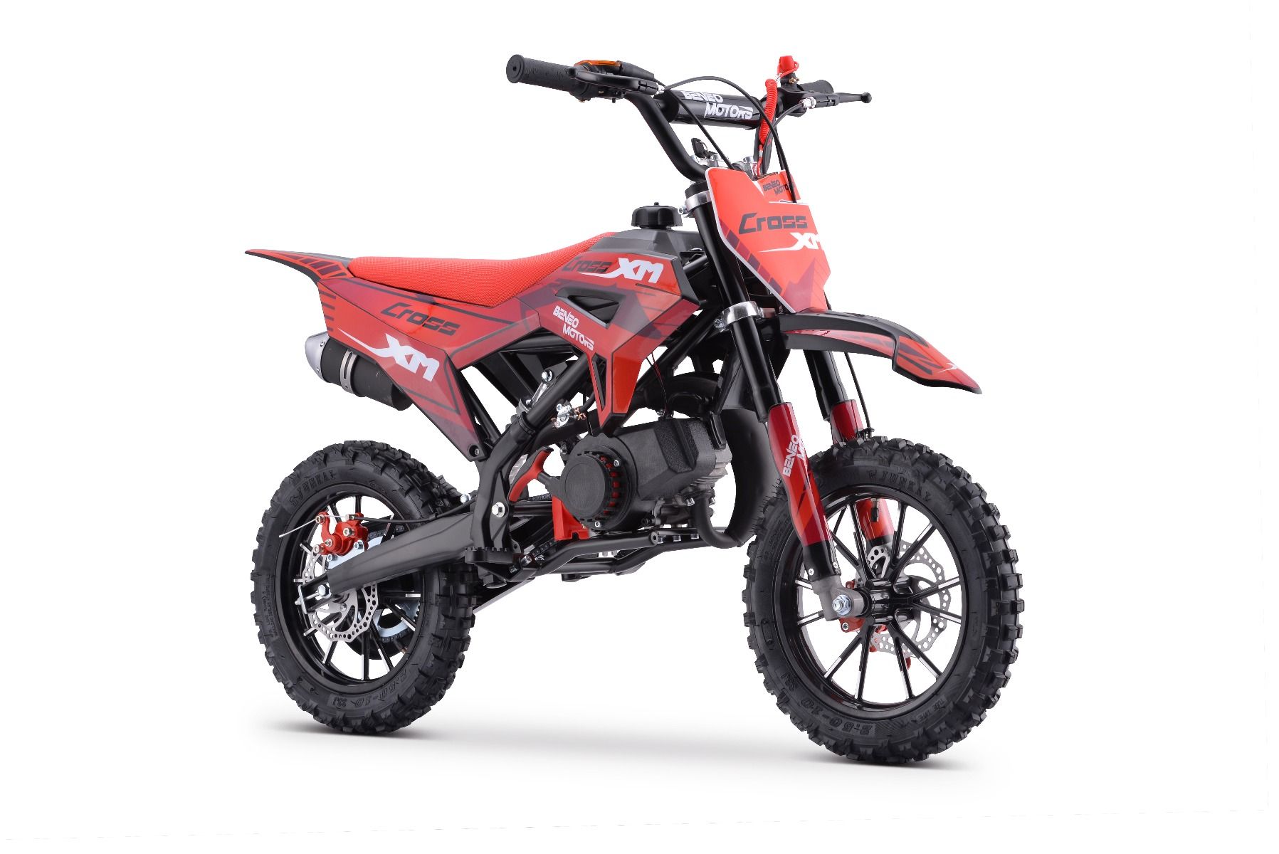 Benzínová motorka pre deti Beneo Motors CROSS XM červená - 50cm3