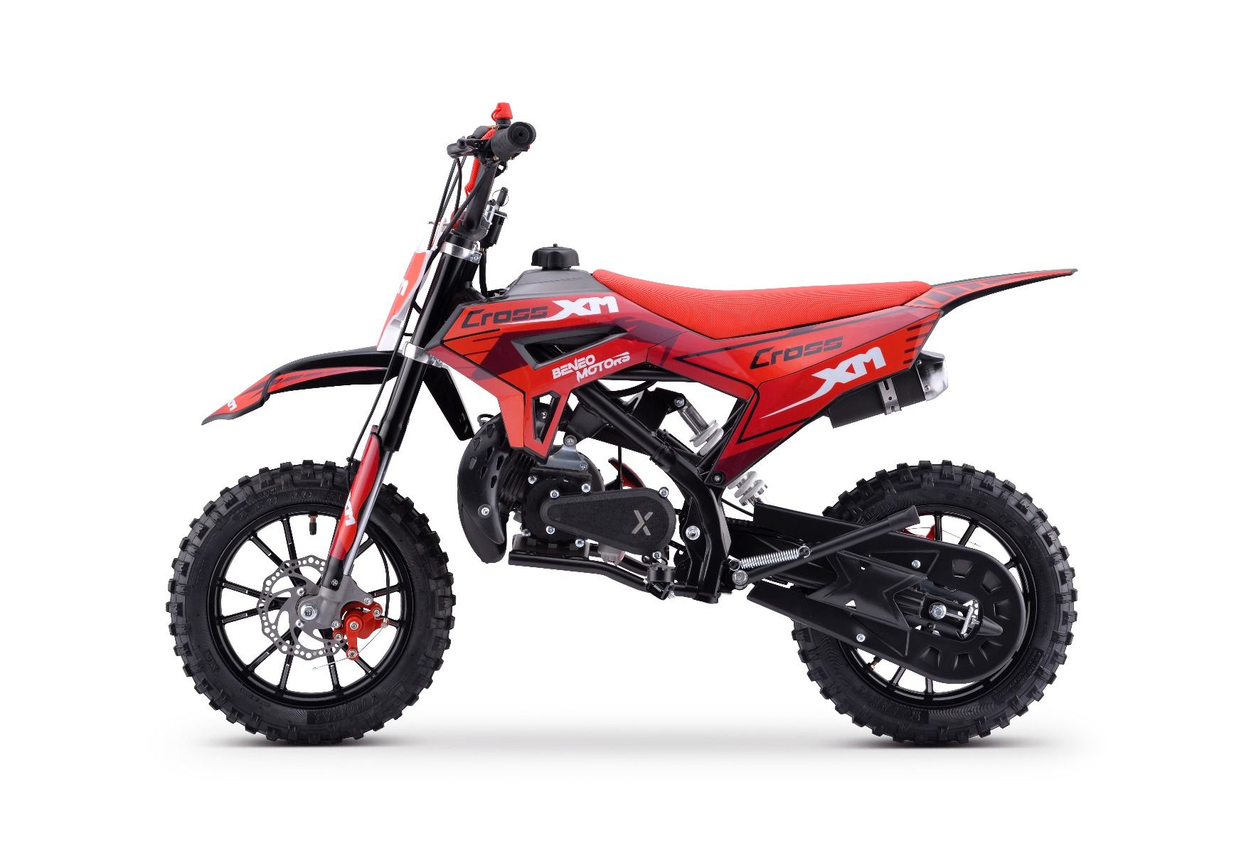 Benzínová motorka pre deti Beneo Motors CROSS XM červená - 50cm3 – Obrázok 6