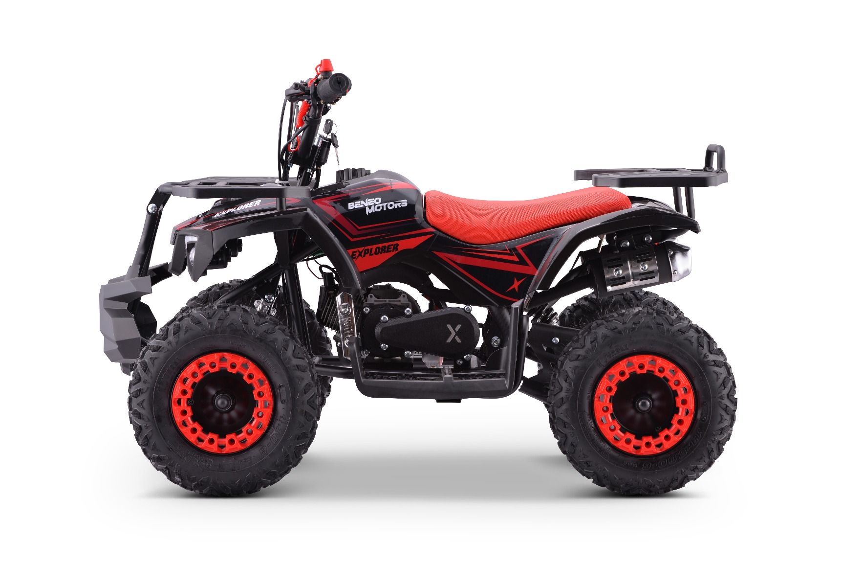 Benzínová štvorkolka pre deti Beneo Motors Explorer červená - 50cm3 – Obrázok 5