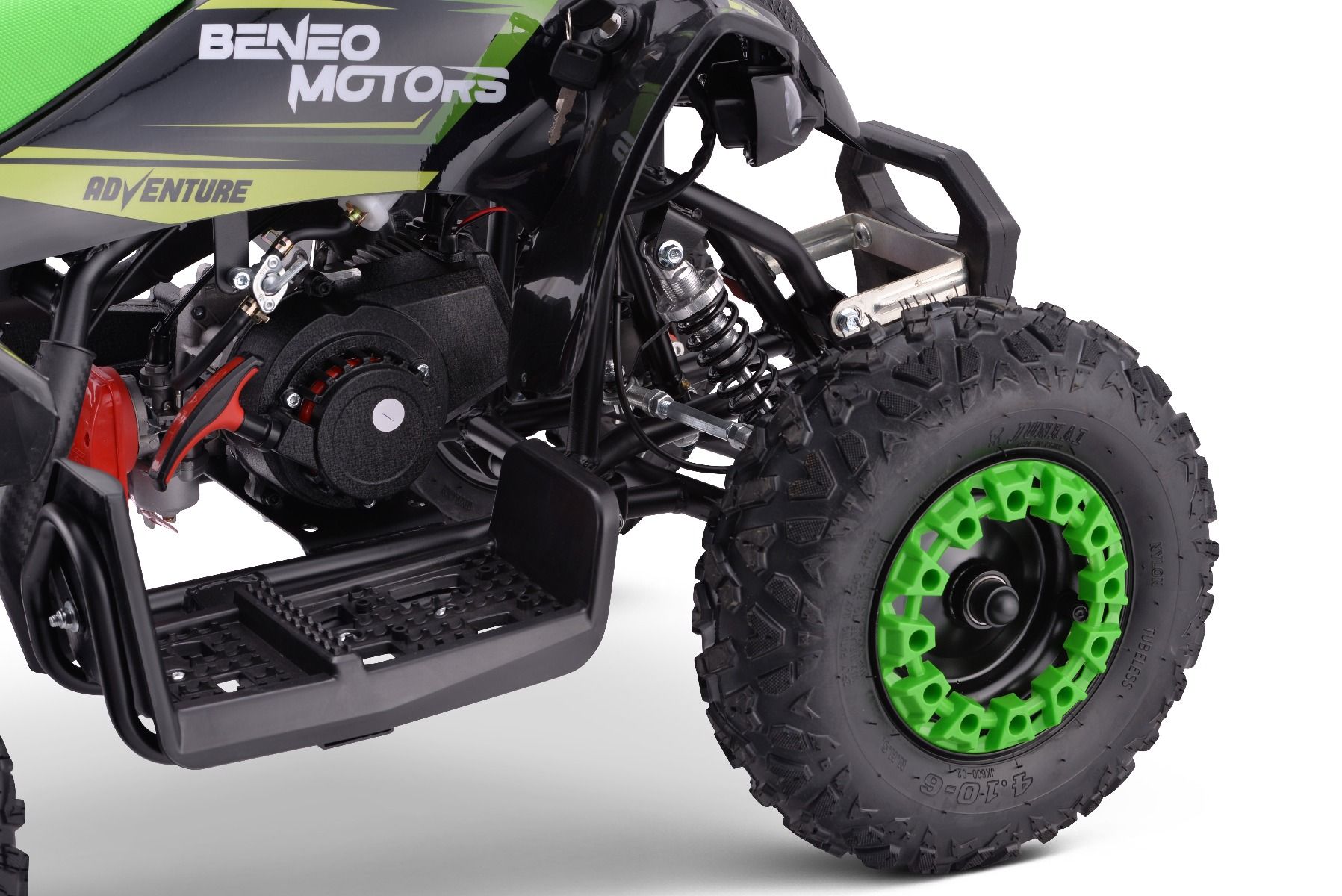 Benzínová štvorkolka pre deti Beneo Motors Adventure zelená - 50cm3 – Obrázok 6