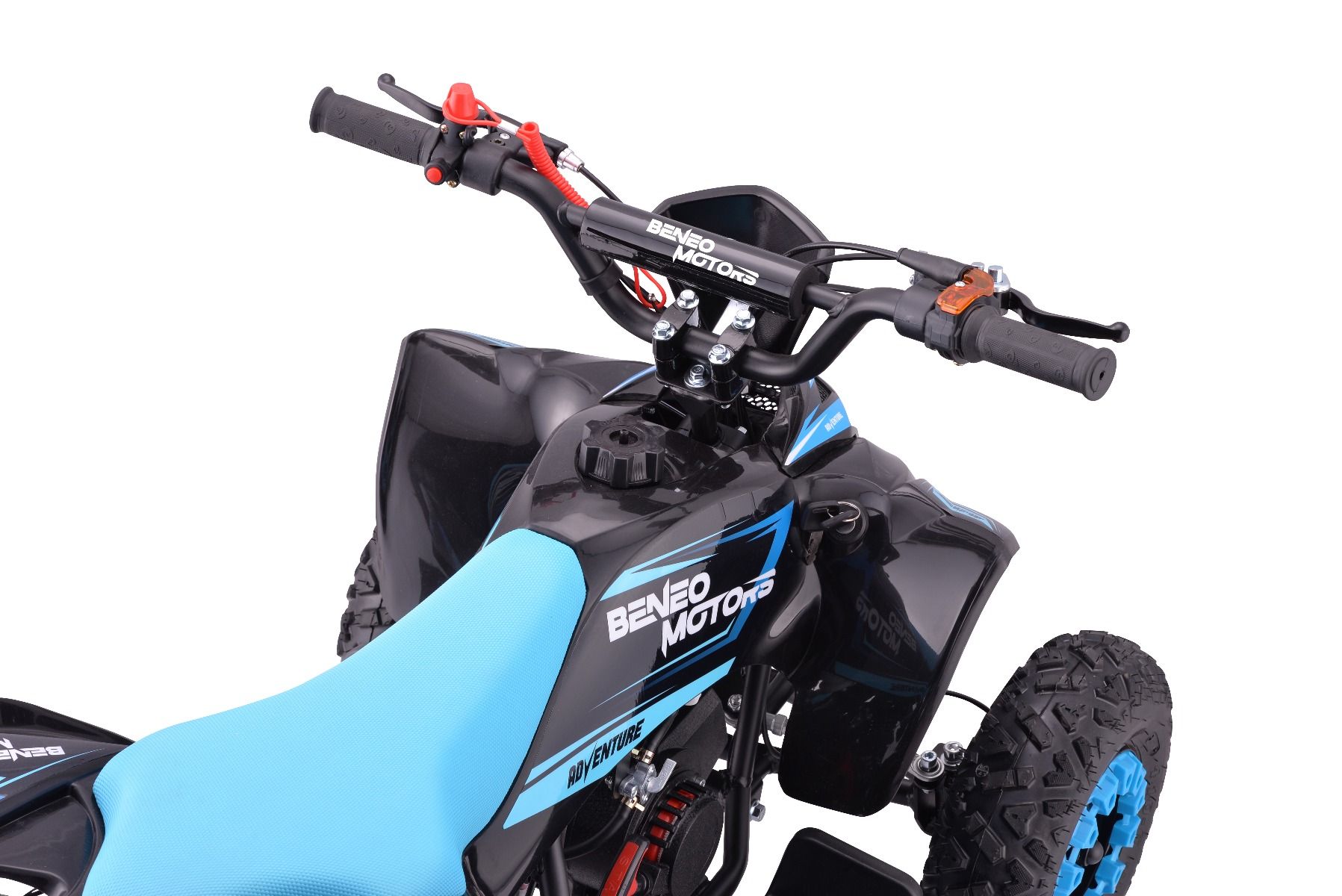 Benzínová štvorkolka pre deti Beneo Motors Adventure modrá - 50cm3 – Obrázok 3