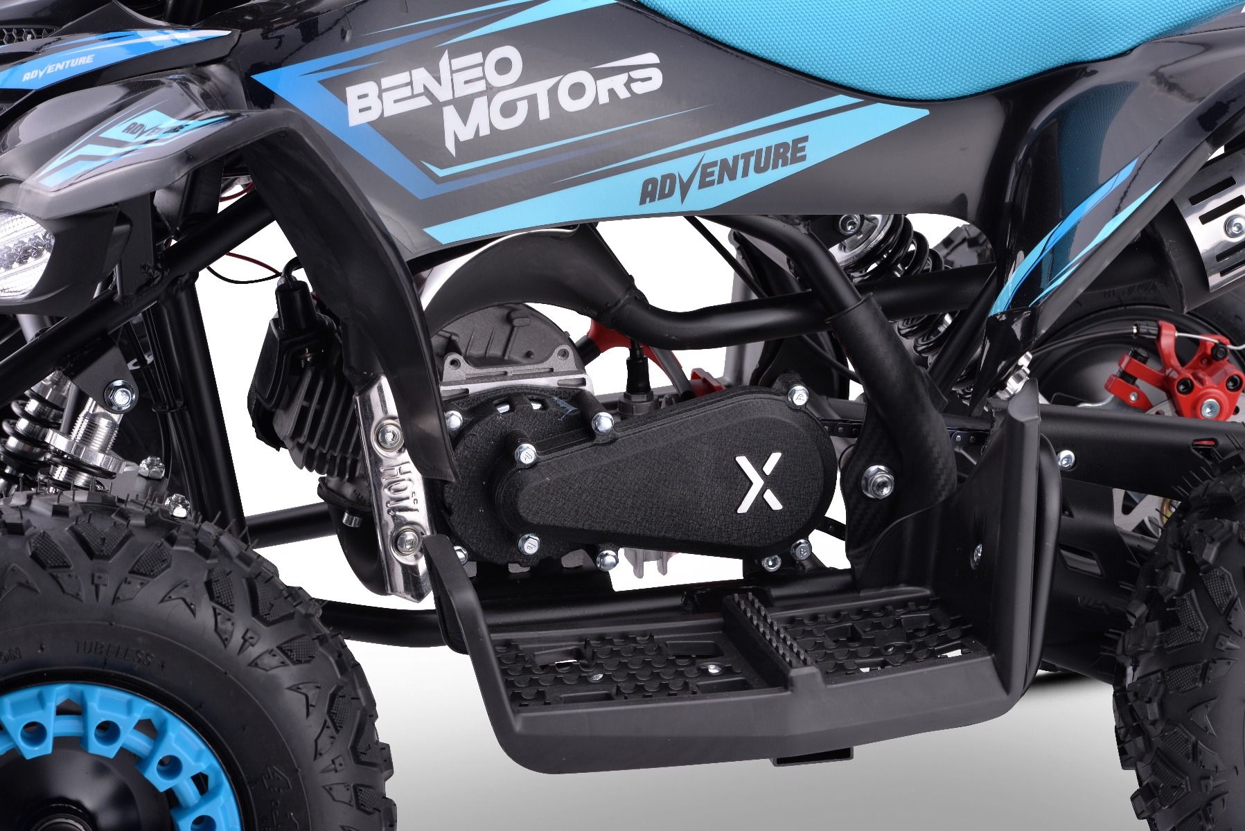 Benzínová štvorkolka pre deti Beneo Motors Adventure modrá - 50cm3 – Obrázok 4