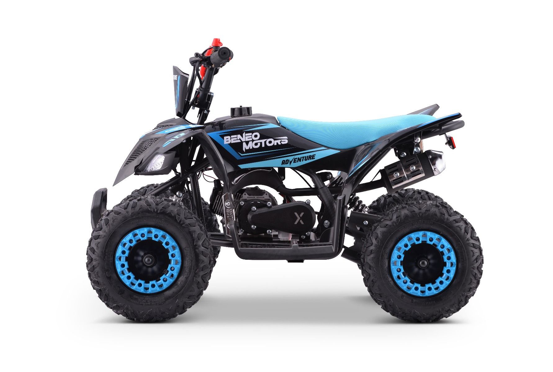 Benzínová štvorkolka pre deti Beneo Motors Adventure modrá - 50cm3 – Obrázok 5