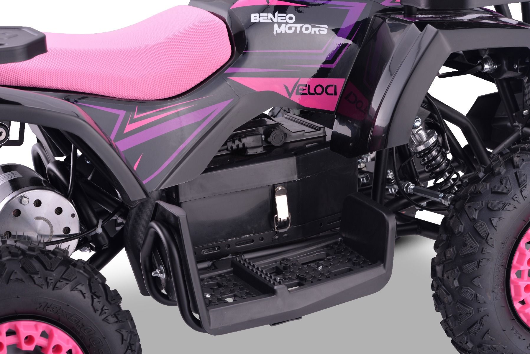 Elektrická štvorkolka pre deti Beneo Motors Veloci ružová - 800W – Obrázok 5