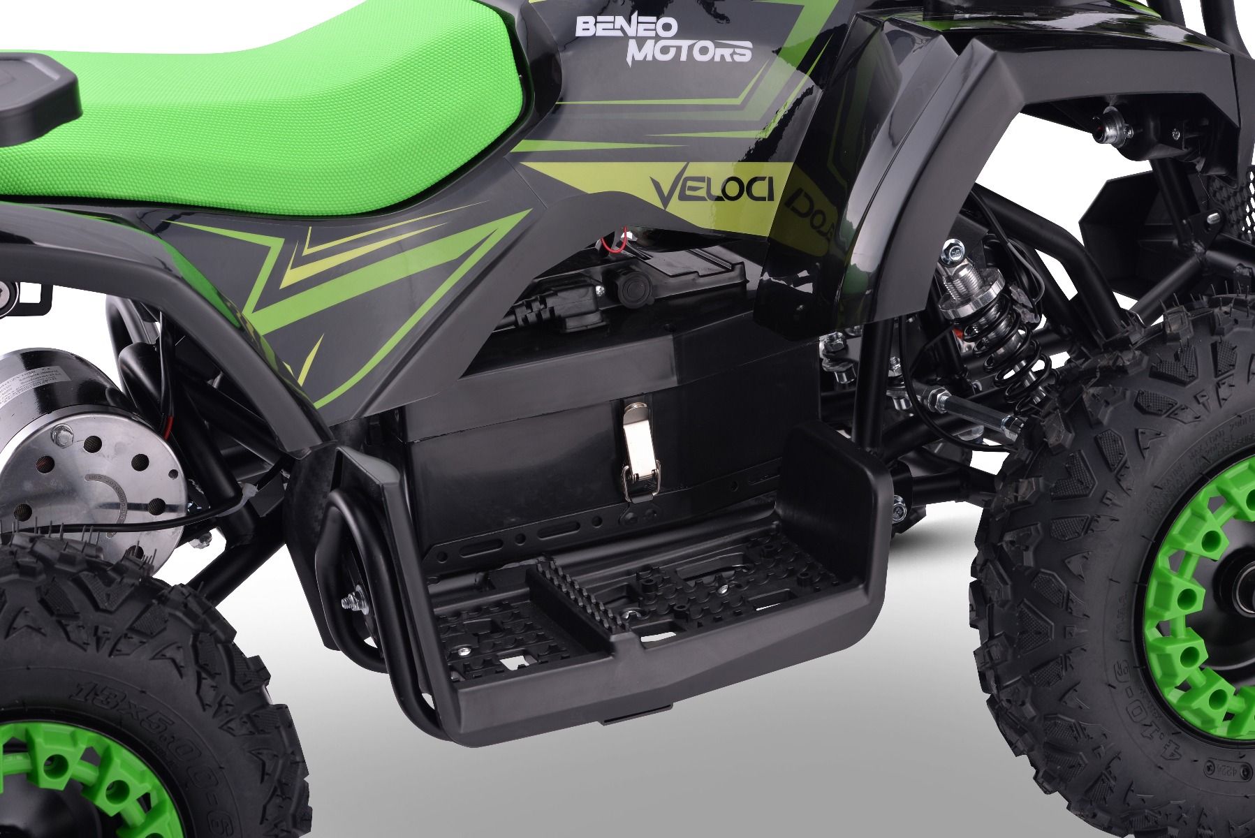 Elektrická štvorkolka pre deti Beneo Motors Veloci zelená - 800W – Obrázok 3