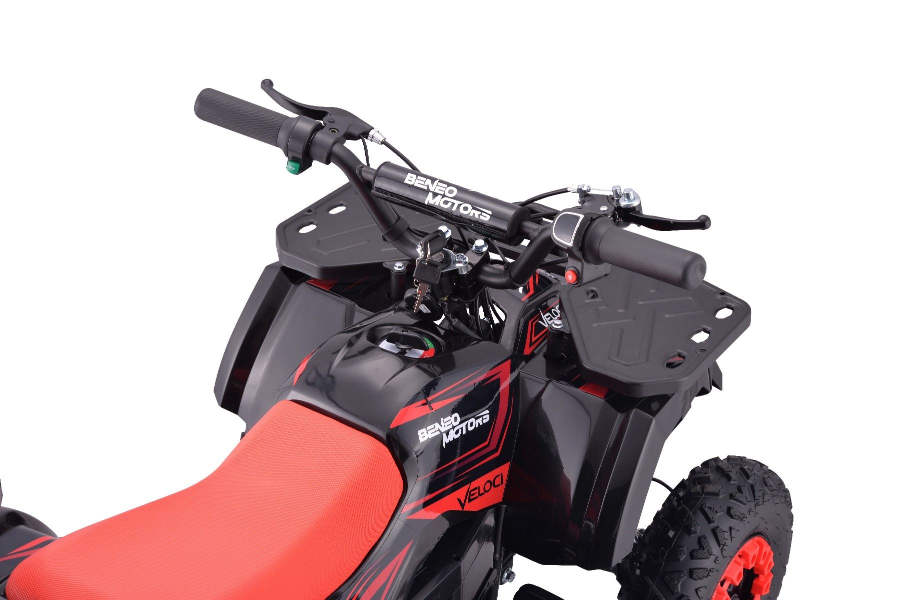 Elektrická štvorkolka pre deti Beneo Motors Veloci červená - 800W – Obrázok 8
