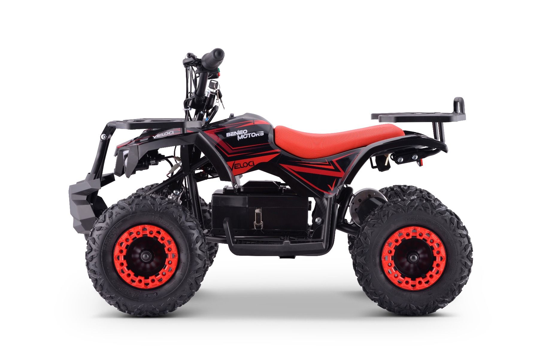 Elektrická štvorkolka pre deti Beneo Motors Veloci červená - 800W – Obrázok 6