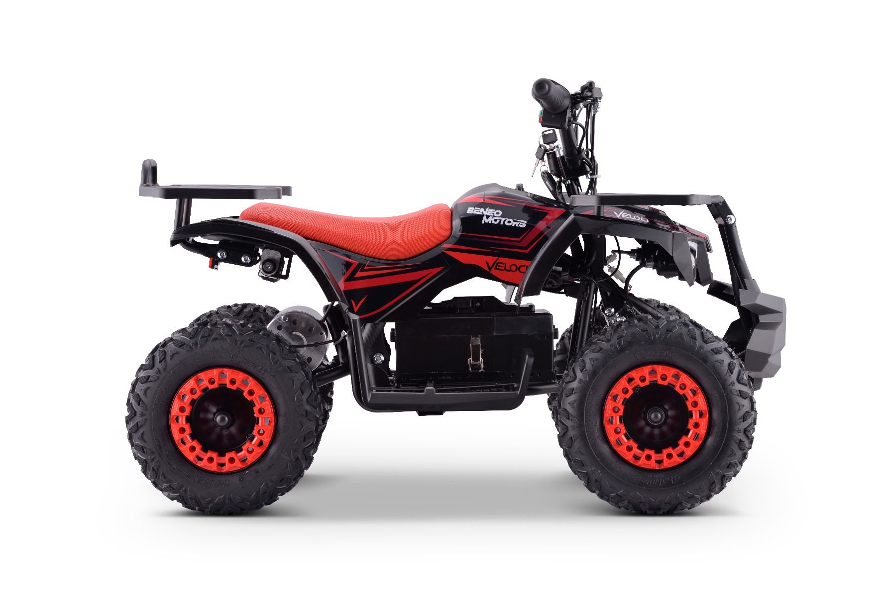Elektrická štvorkolka pre deti Beneo Motors Veloci červená - 800W – Obrázok 7
