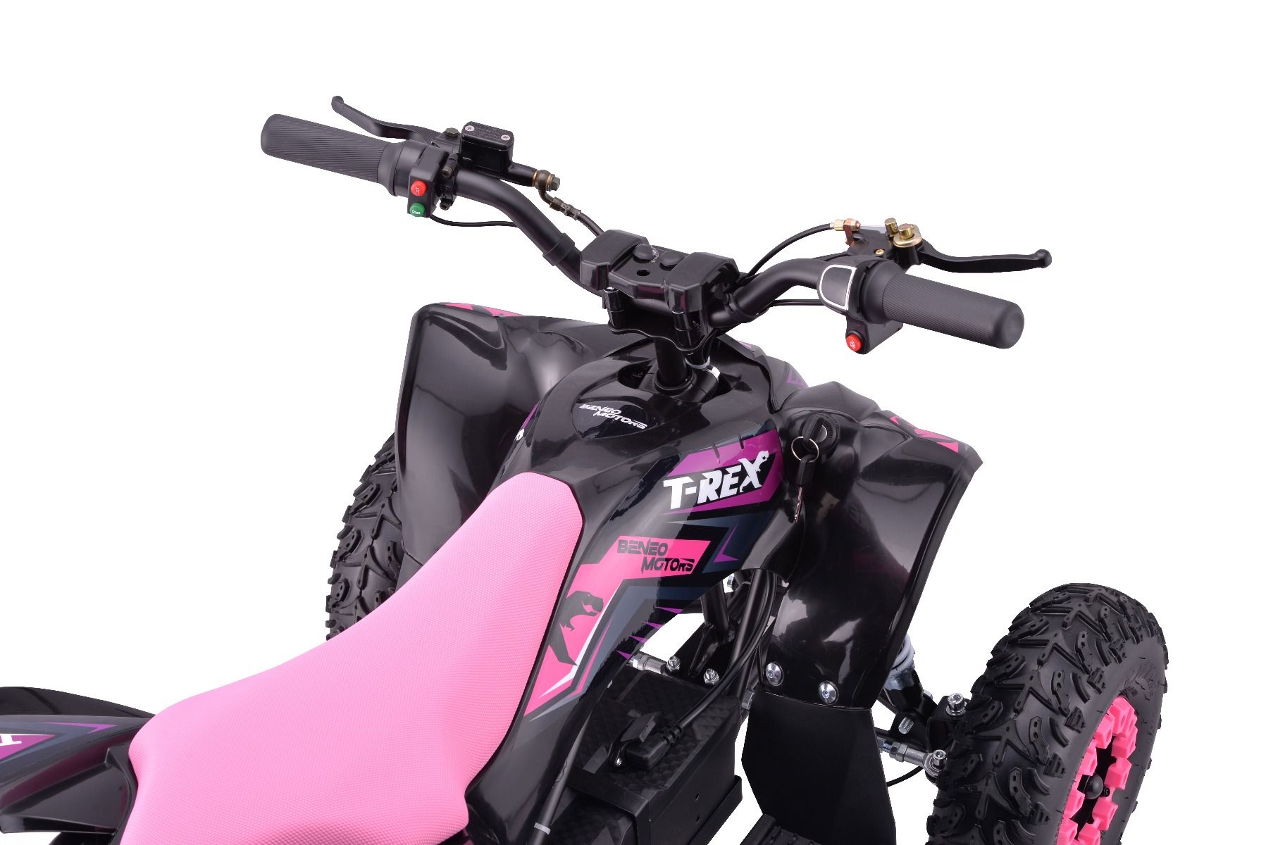 Elektrická štvorkolka pre deti Beneo Motors T-REX ružový - 1300W – Obrázok 4