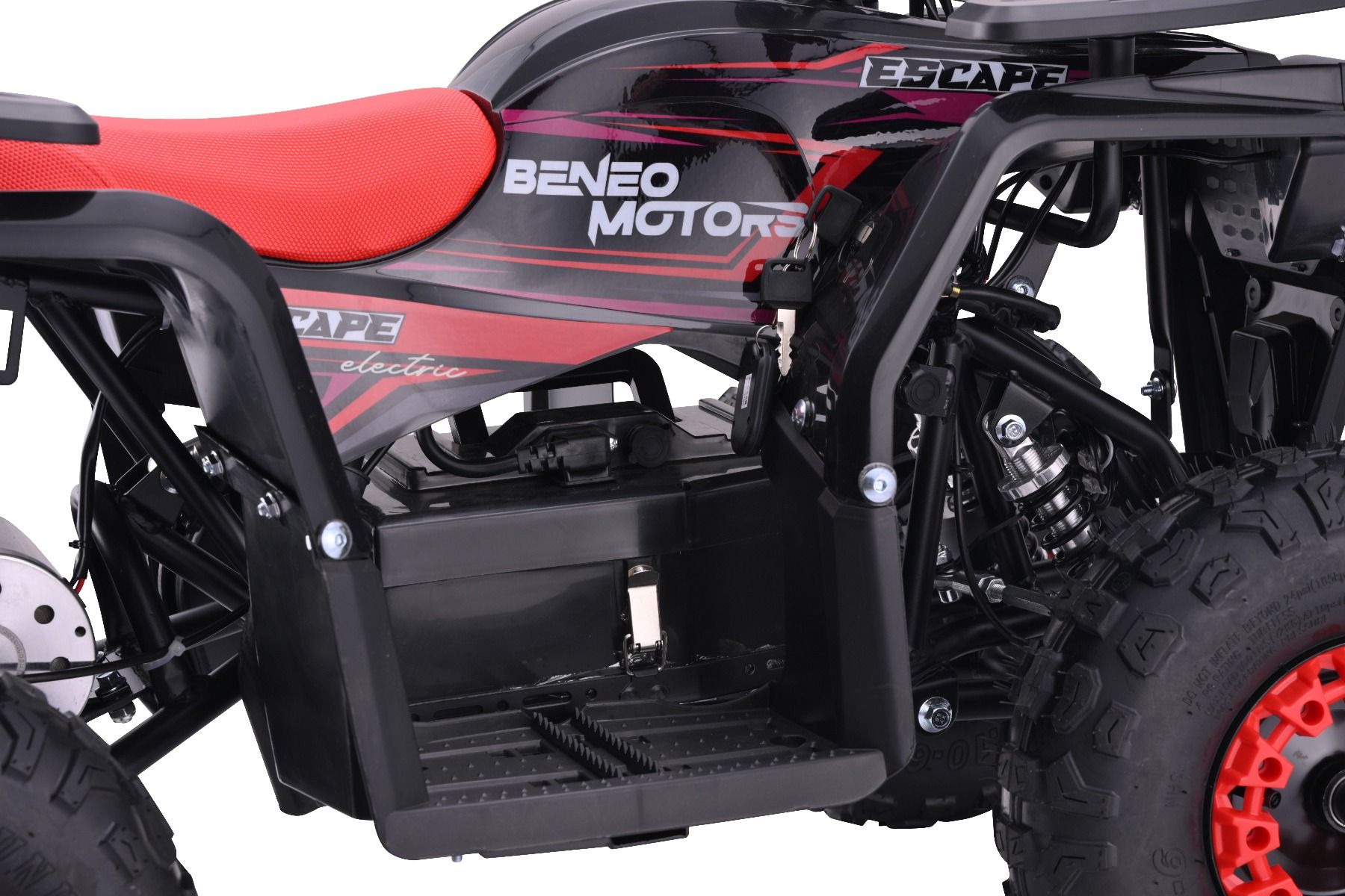 Elektrická štvorkolka pre deti Beneo Motors ESCAPE-Electric červená - 800W – Obrázok 5