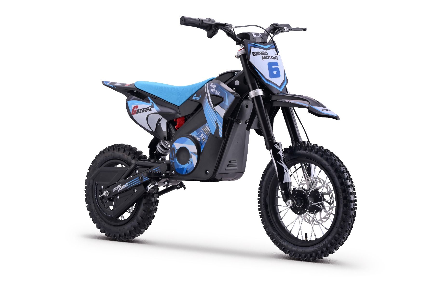 Elektrický Motocross pre deti Beneo Motors Gazelle modrý - 1000W