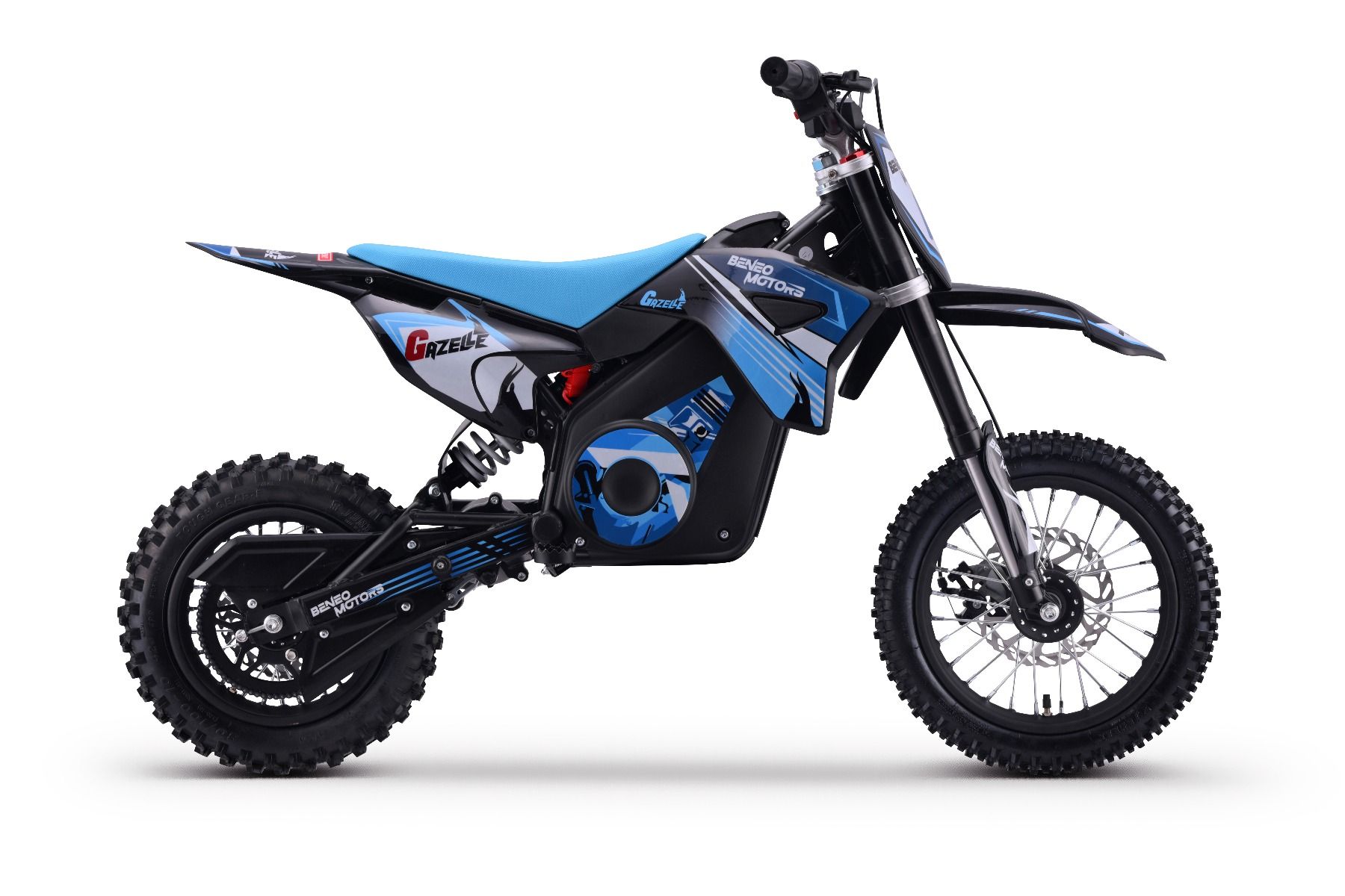 Elektrický Motocross pre deti Beneo Motors Gazelle modrý - 1000W – Obrázok 6